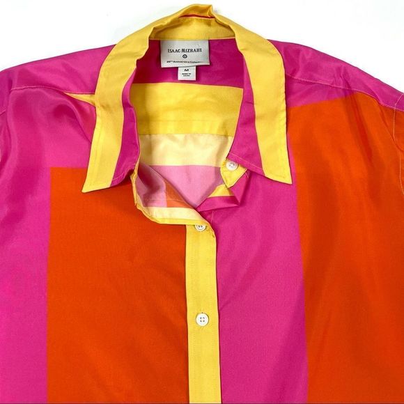 Isaac Mizrahi 20th Anniversary Collection Silk Blouse - Picture 8 of 12